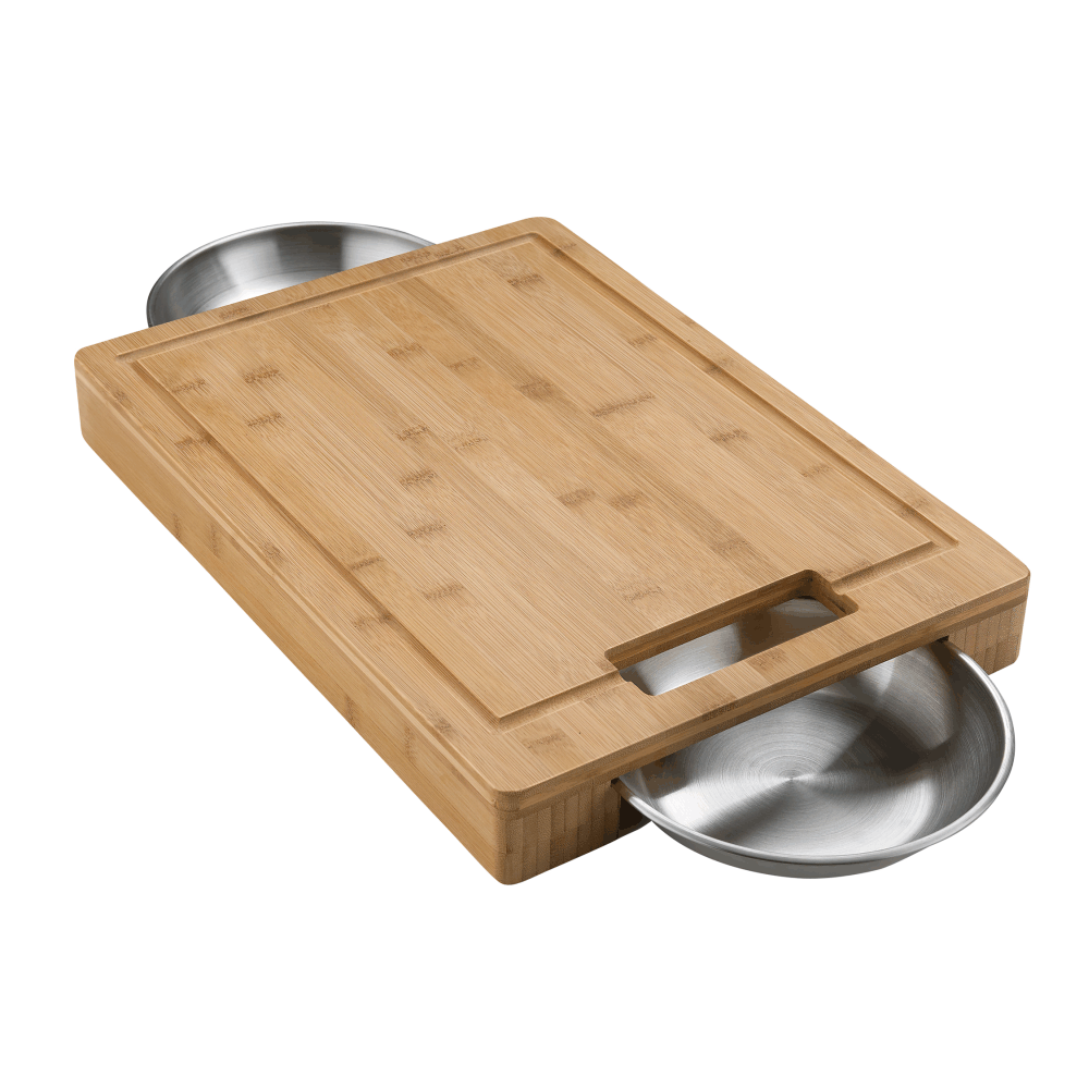 Napoleon PRO Cutting Board with Stainless Steel Bowls
