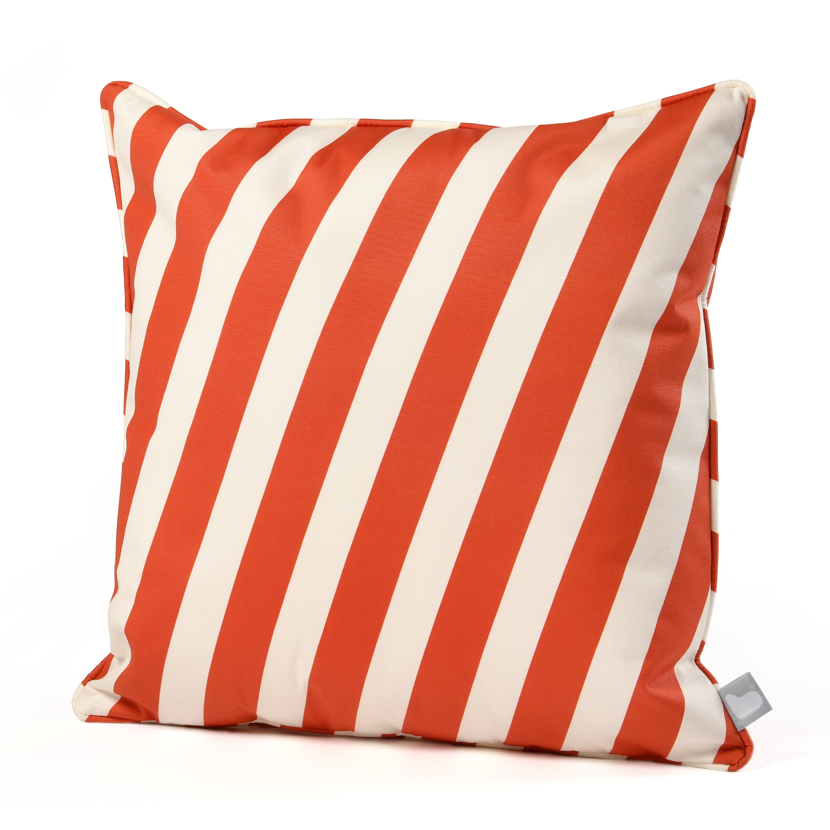 Extreme Lounging B Cushion Oblique Stripe Orange 50x50cm | Outdoor Cushion