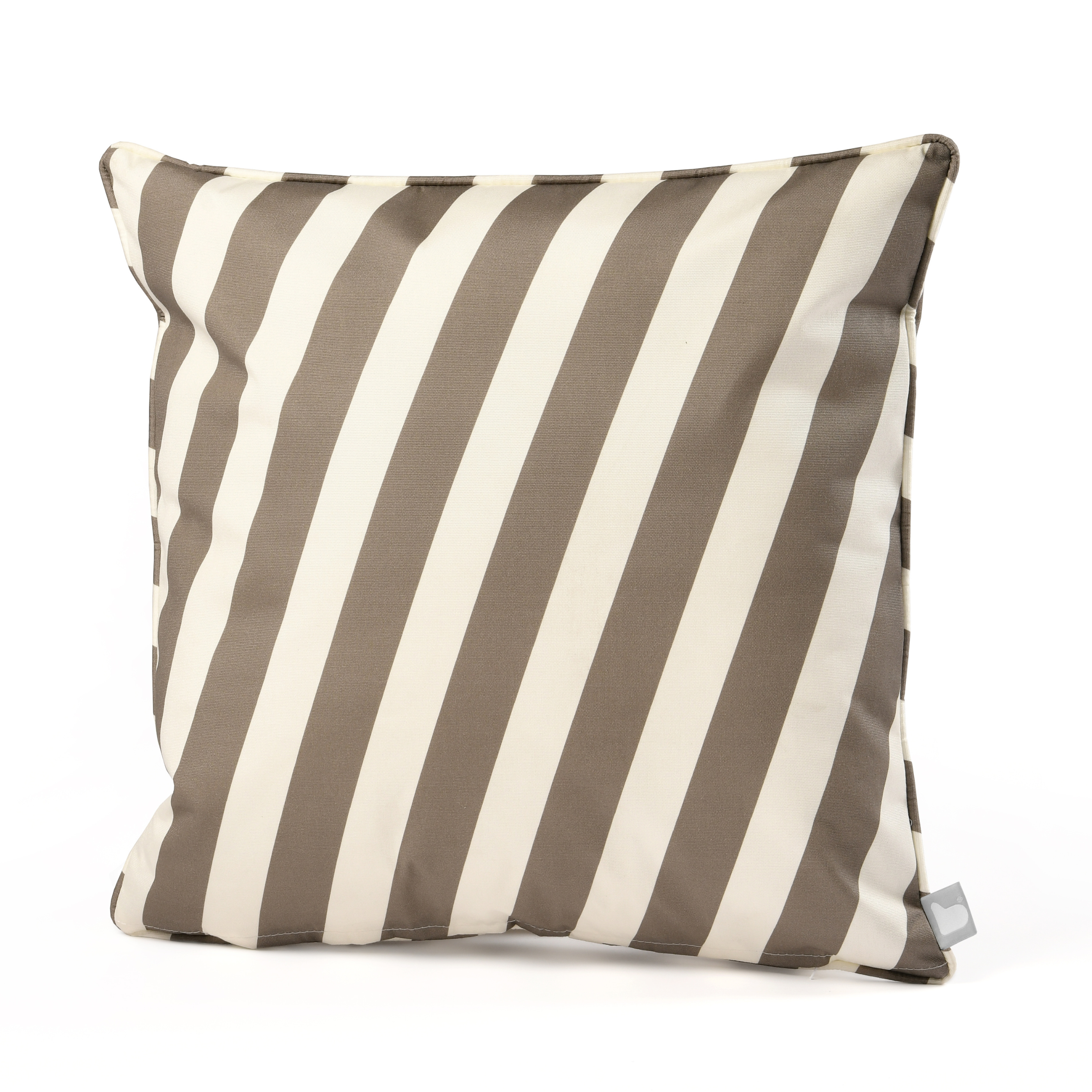 Extreme Lounging B Cushion Oblique Stripe Silver Grey 50x50cm | Outdoor Cushion