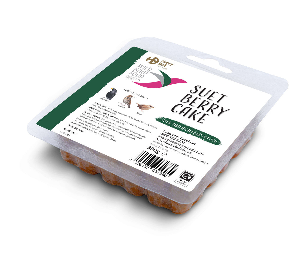 Henry Bell Suet Cake Berry
