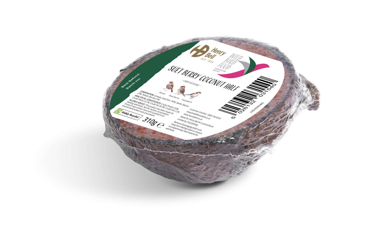Henry Bell Ready To Feed Coconut Half Berry x 1