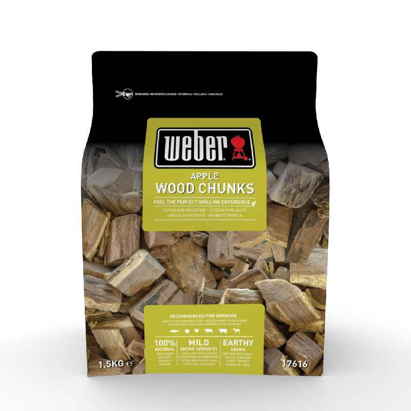 Weber Apple Wood Chunks - 1.5Kg
